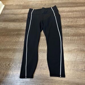 NWT Fabletics Black Oasis High Waisted 7/8 Leggings